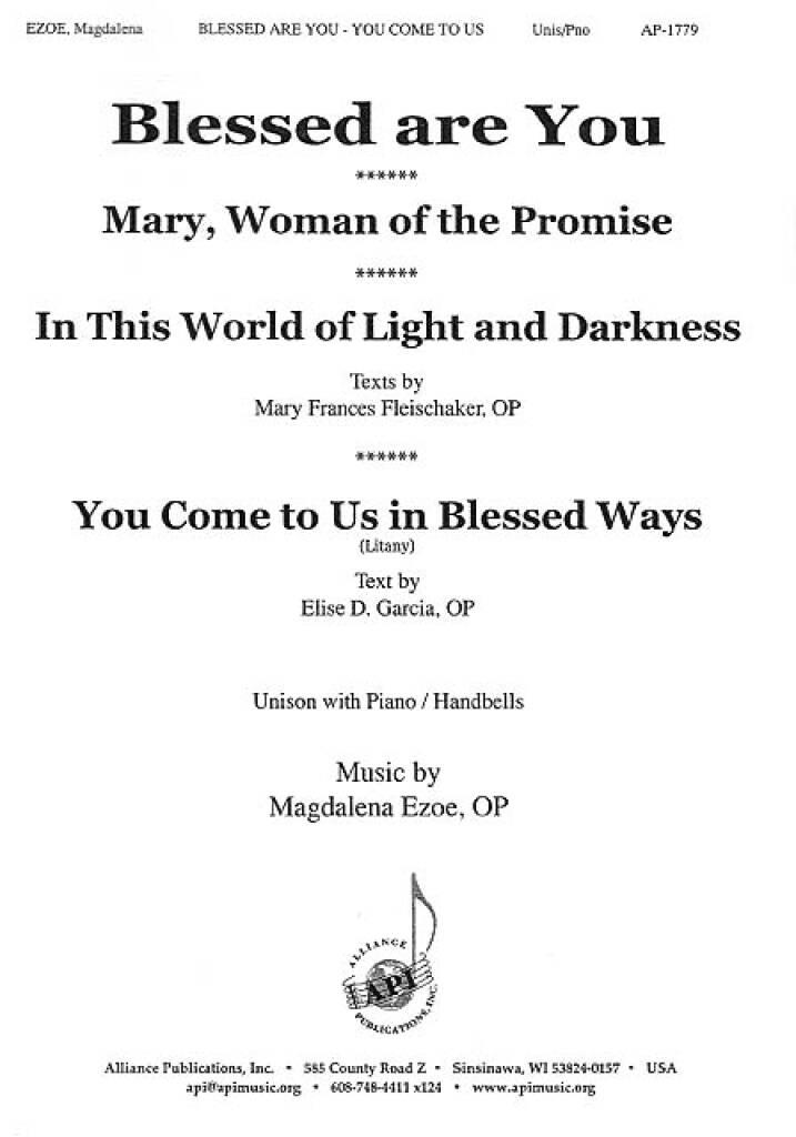 Blessed Are You (3 Marian Songs) - Unis